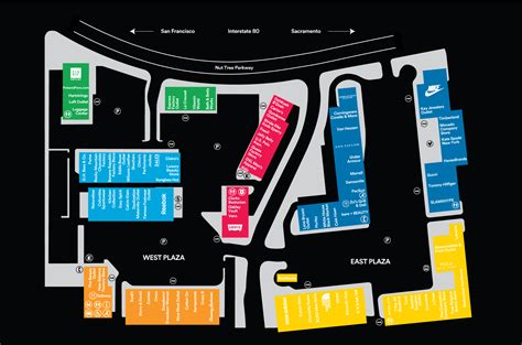 vacaville premium outlets map